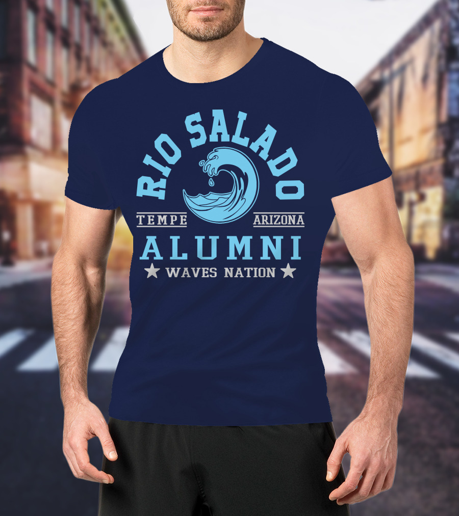 Rio Salado College Tempe Arizona Alumni Waves Nation T-Shirt
