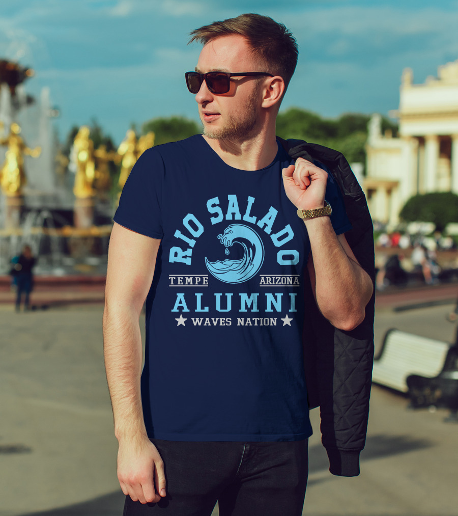 Rio Salado College Tempe Arizona Alumni Waves Nation T-Shirt