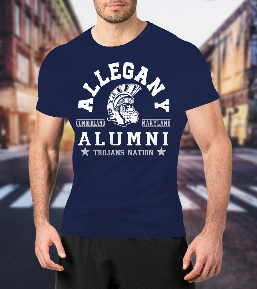 Allegany Cumberland Maryland Alumni Trojans Nation T-Shirt