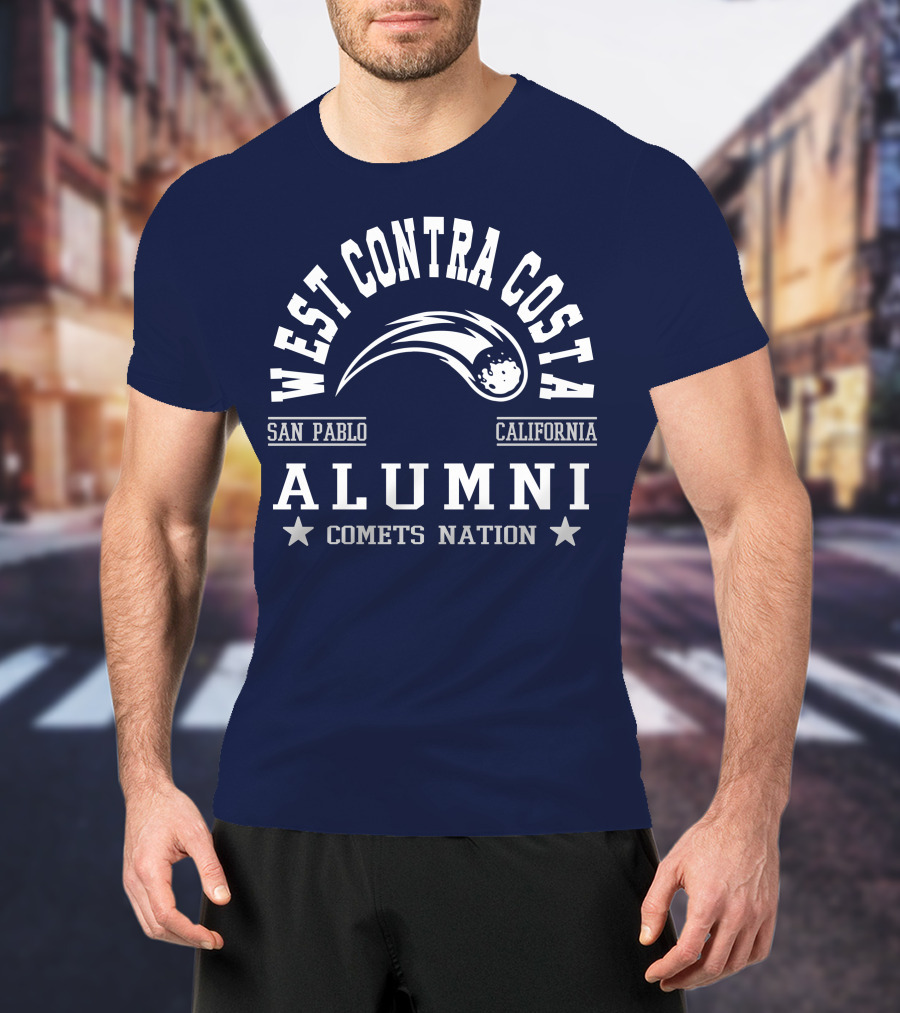 West Contra Costa San Pablo California Alumni Comets Nation T-Shirt