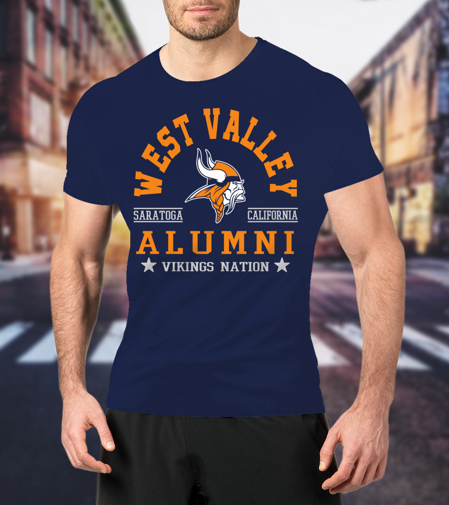 West Valley Alumni Saratoga California Vikings Nation T-Shirt