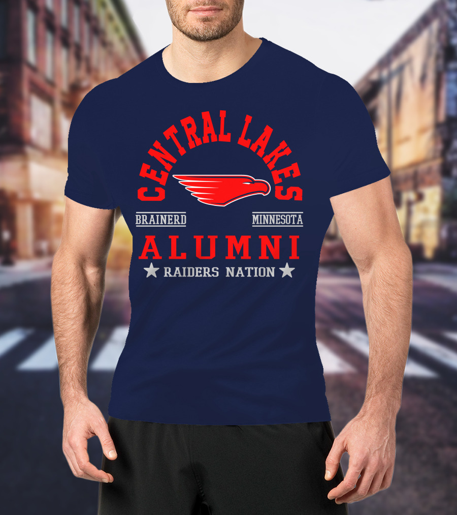 Central Lakes College Alumni Raiders Nation Brainerd Minnesota T-Shirt