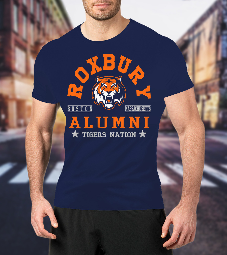 Roxbury Boston Massachusetts Alumni Tigers Nation T-Shirt