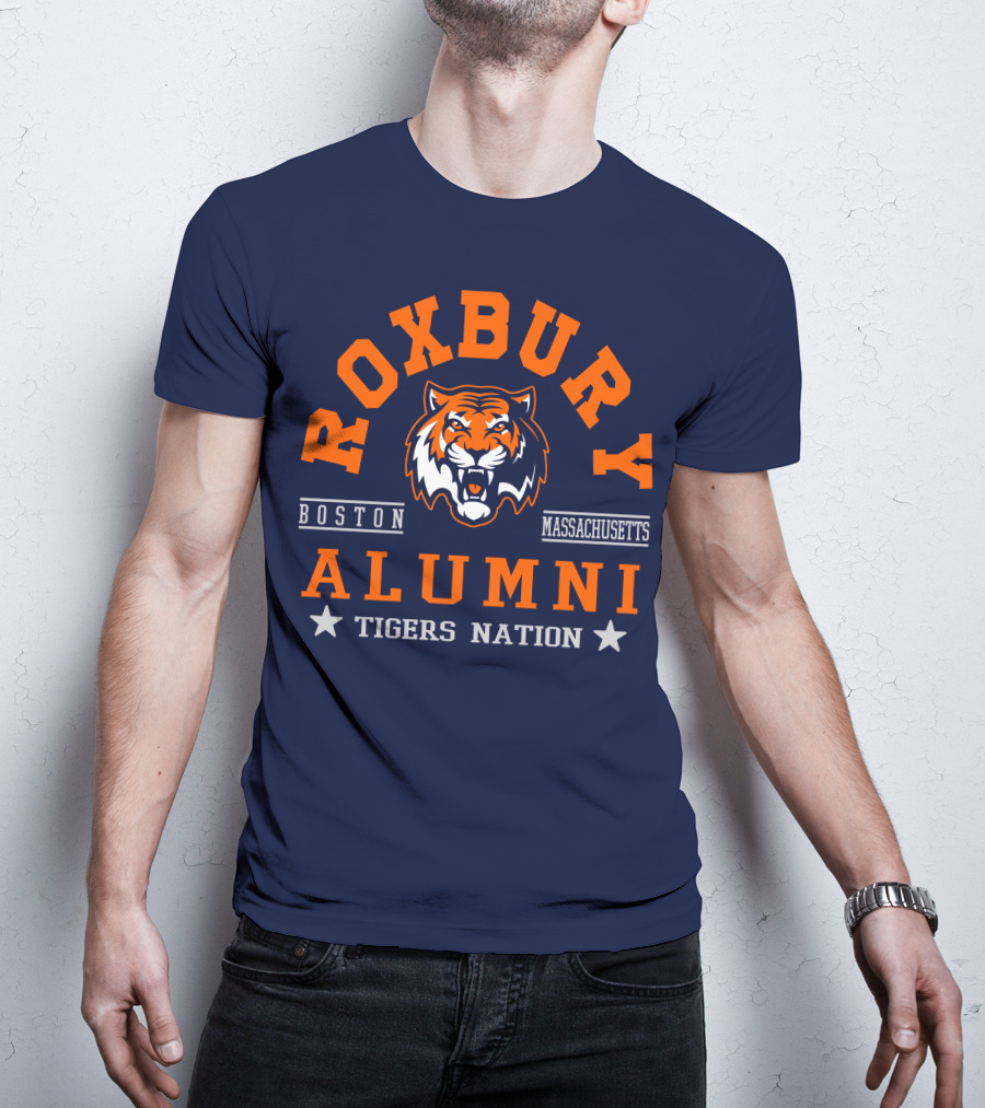 Roxbury Boston Massachusetts Alumni Tigers Nation T-Shirt