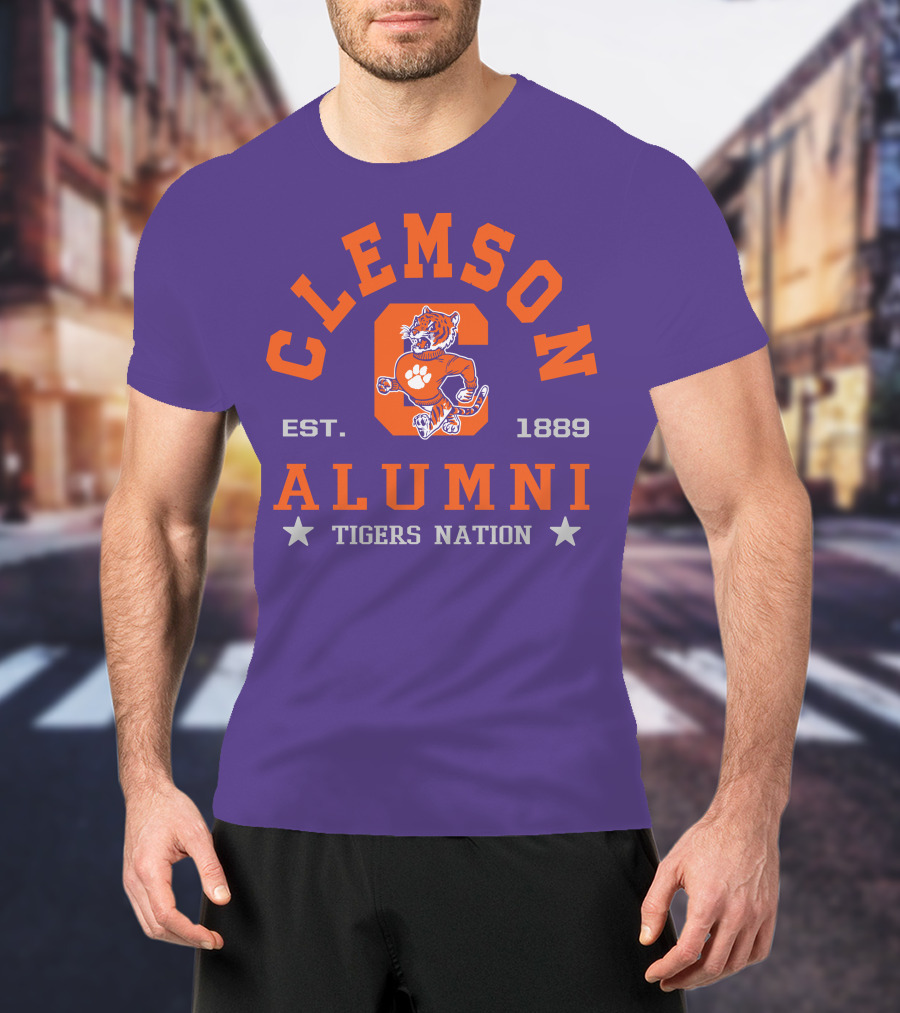 Clemson Alumni Tigers Nation Est. 1889 T-Shirt
