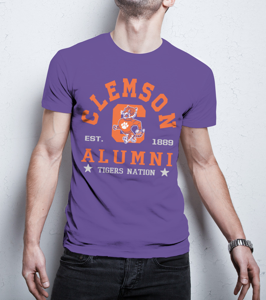 Clemson Alumni Tigers Nation Est. 1889 T-Shirt