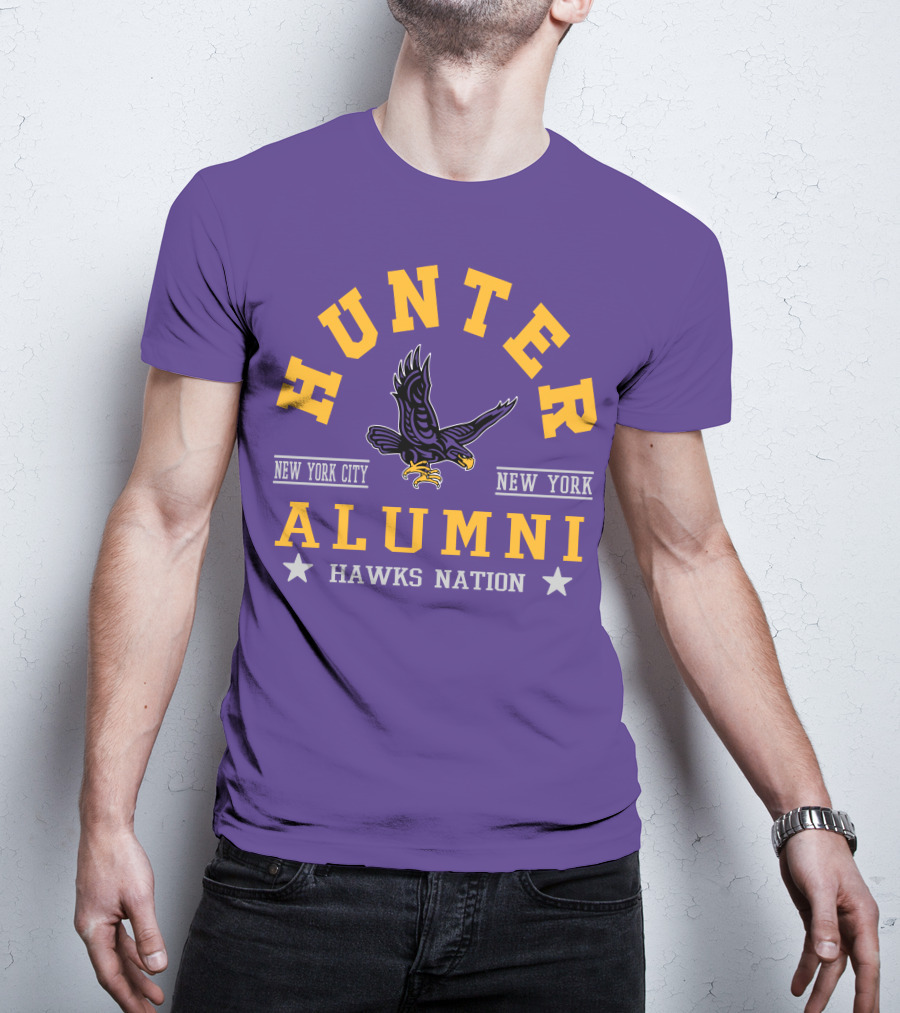 Hunter College New York City Hawks Alumni Nation T-Shirt