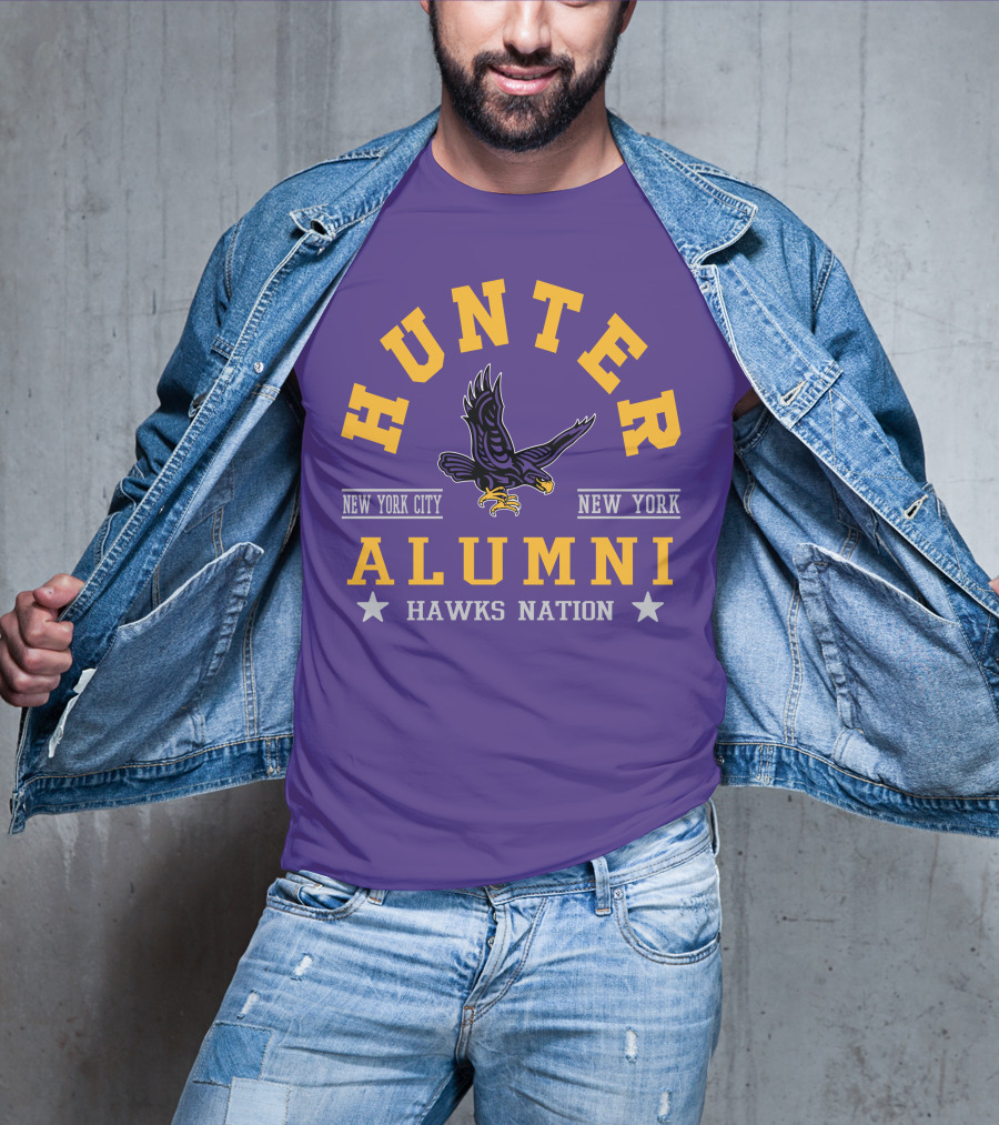 Hunter College New York City Hawks Alumni Nation T-Shirt