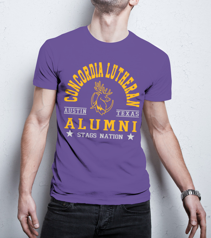 Concordia Lutheran Austin Texas Alumni Stags Nation T-Shirt