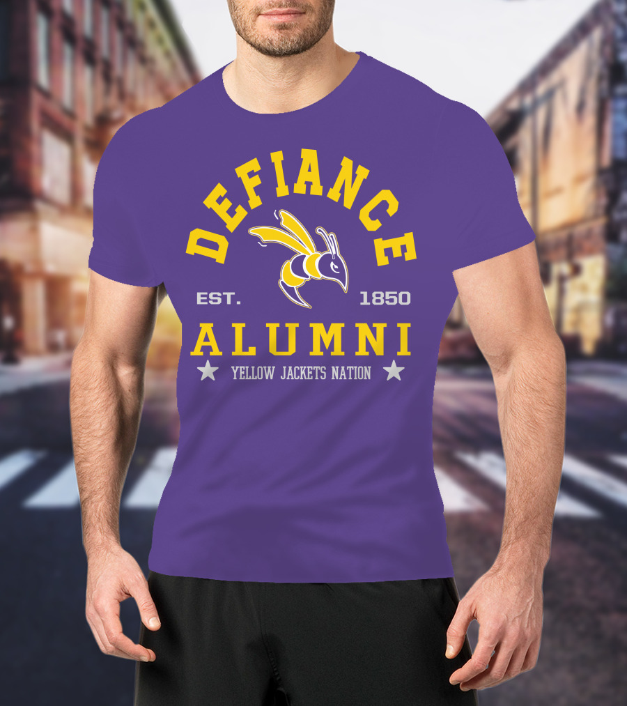 Defiance College Alumni Yellow Jackets Nation Est. 1850 T-Shirt