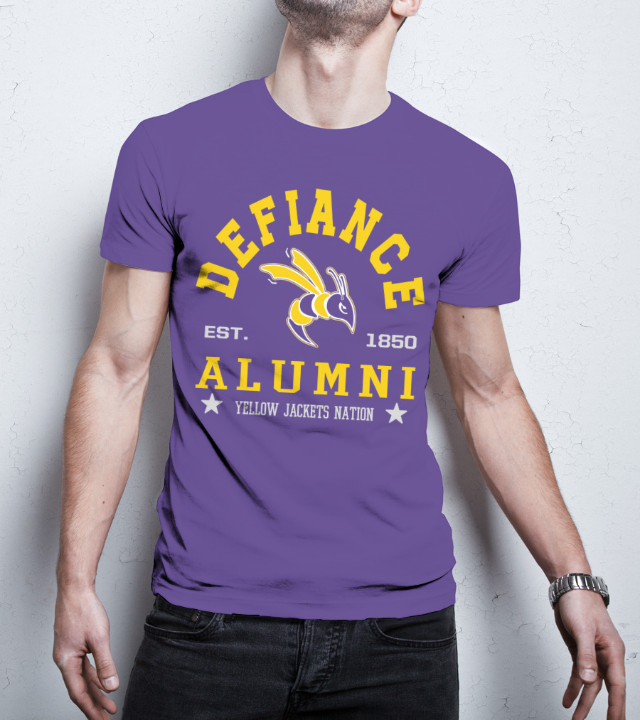 Defiance College Alumni Yellow Jackets Nation Est. 1850 T-Shirt