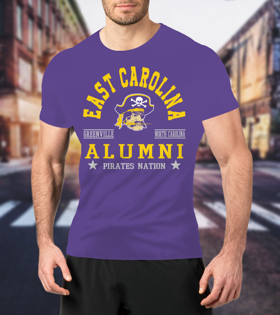 East Carolina Alumni Pirates Nation Greenville North Carolina T-Shirt
