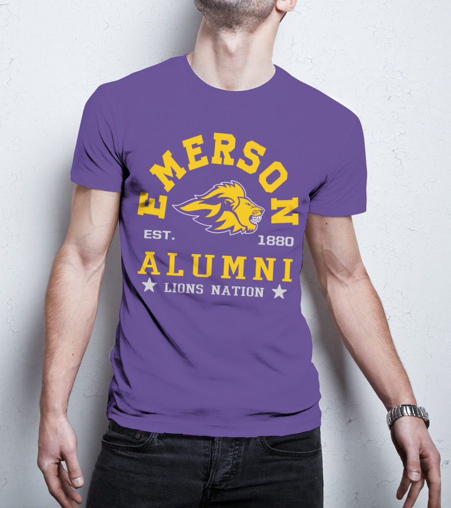 Emerson Alumni Lions Nation Est. 1880 T-Shirt