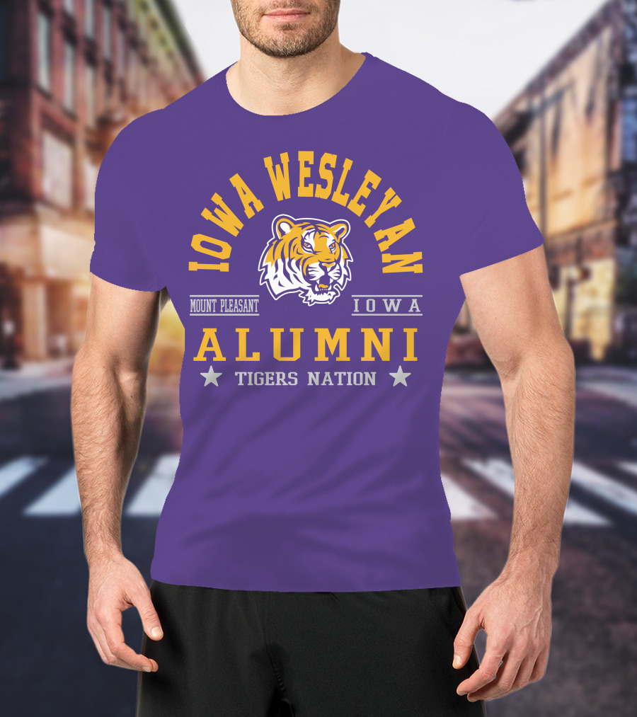 Iowa Wesleyan Alumni Tigers Nation Mount Pleasant Iowa T-Shirt