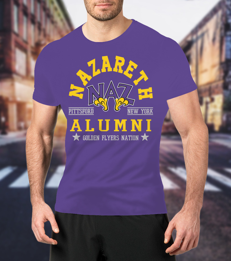 Nazareth College Alumni Pittsford New York Golden Flyers Nation T-Shirt