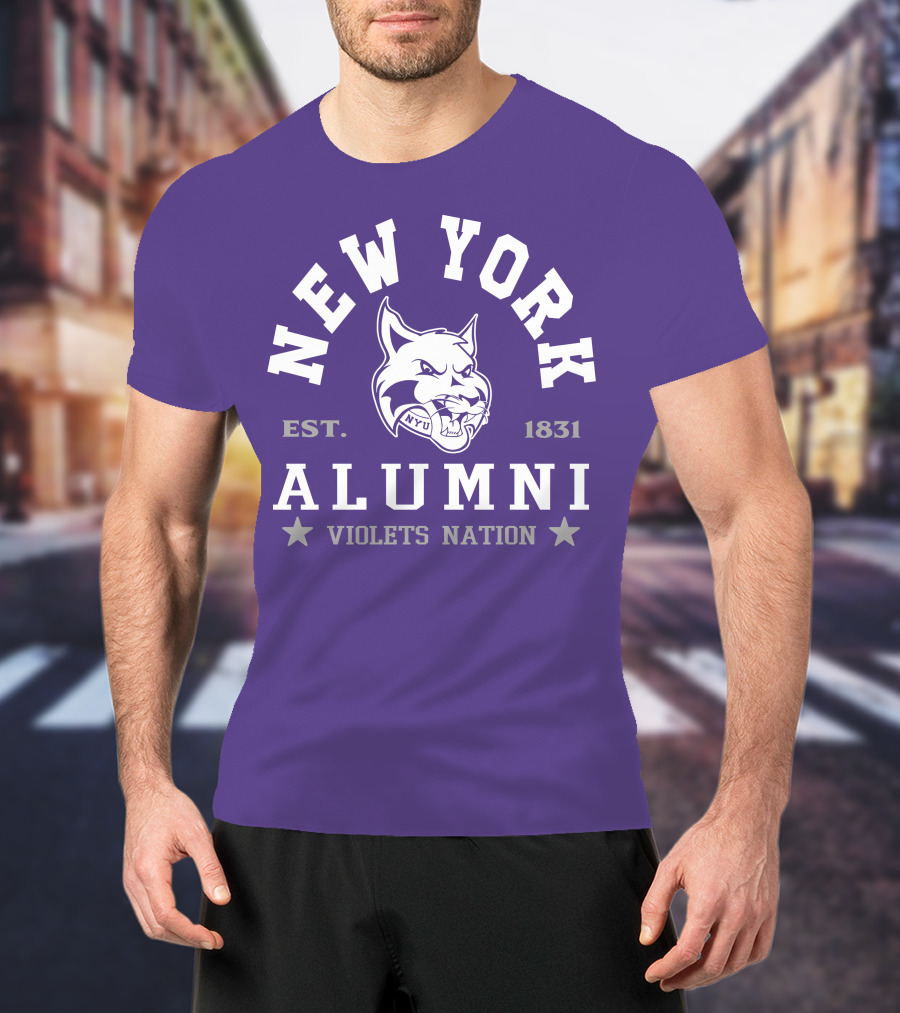 New York Alumni Violets Nation Est. 1831 NYU T-Shirt