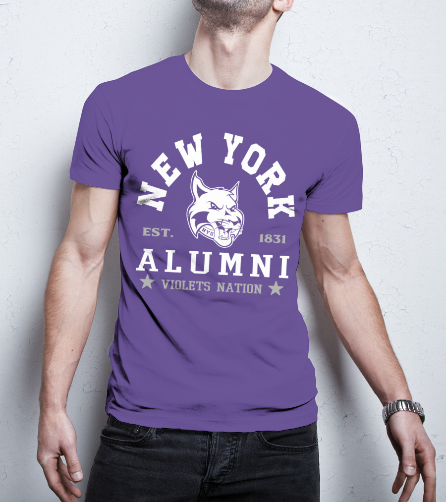 New York Alumni Violets Nation Est. 1831 NYU T-Shirt