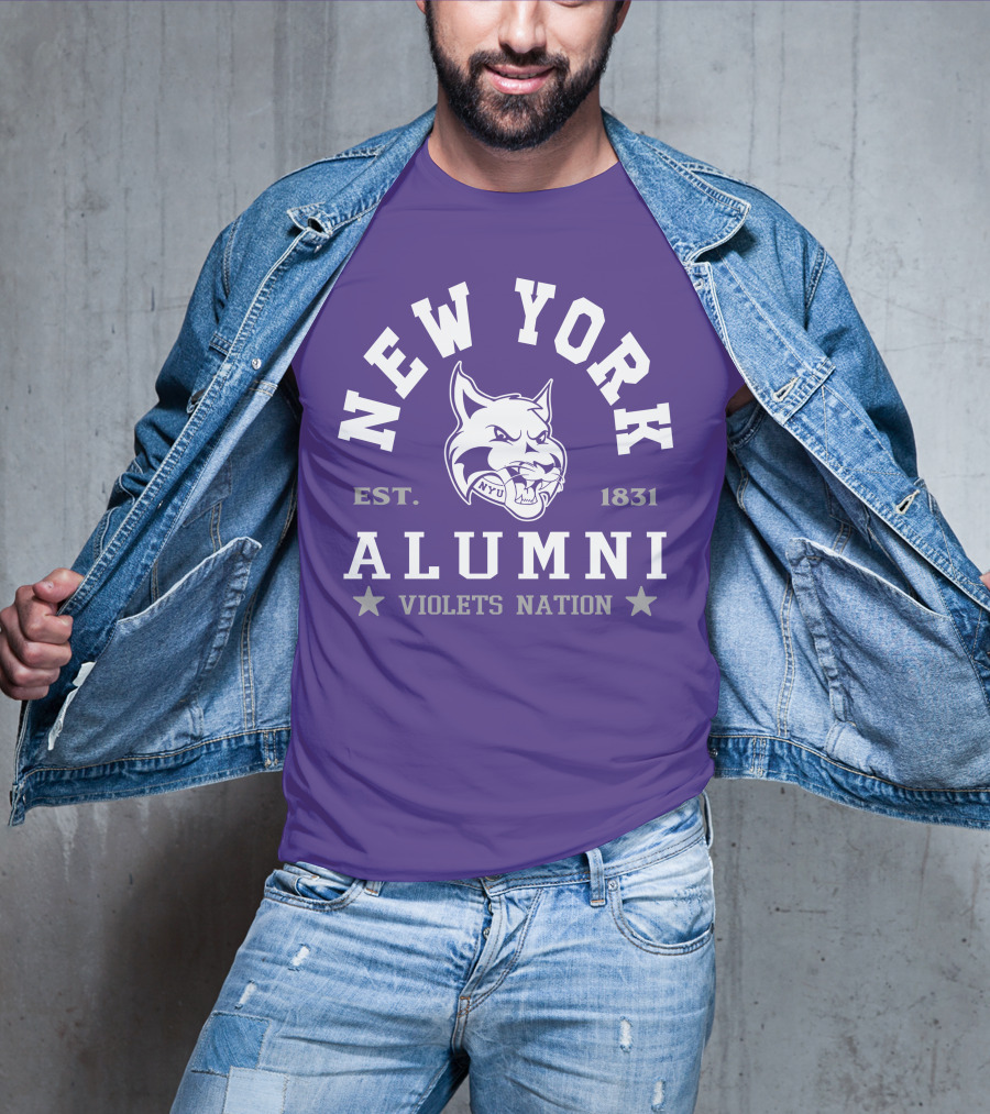 New York Alumni Violets Nation Est. 1831 NYU T-Shirt
