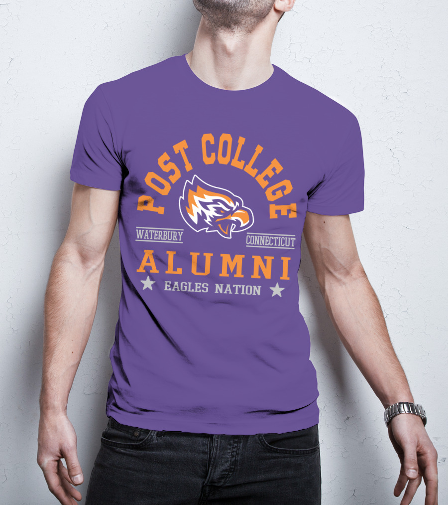 Post College Alumni Waterbury Connecticut Eagles Nation T-Shirt