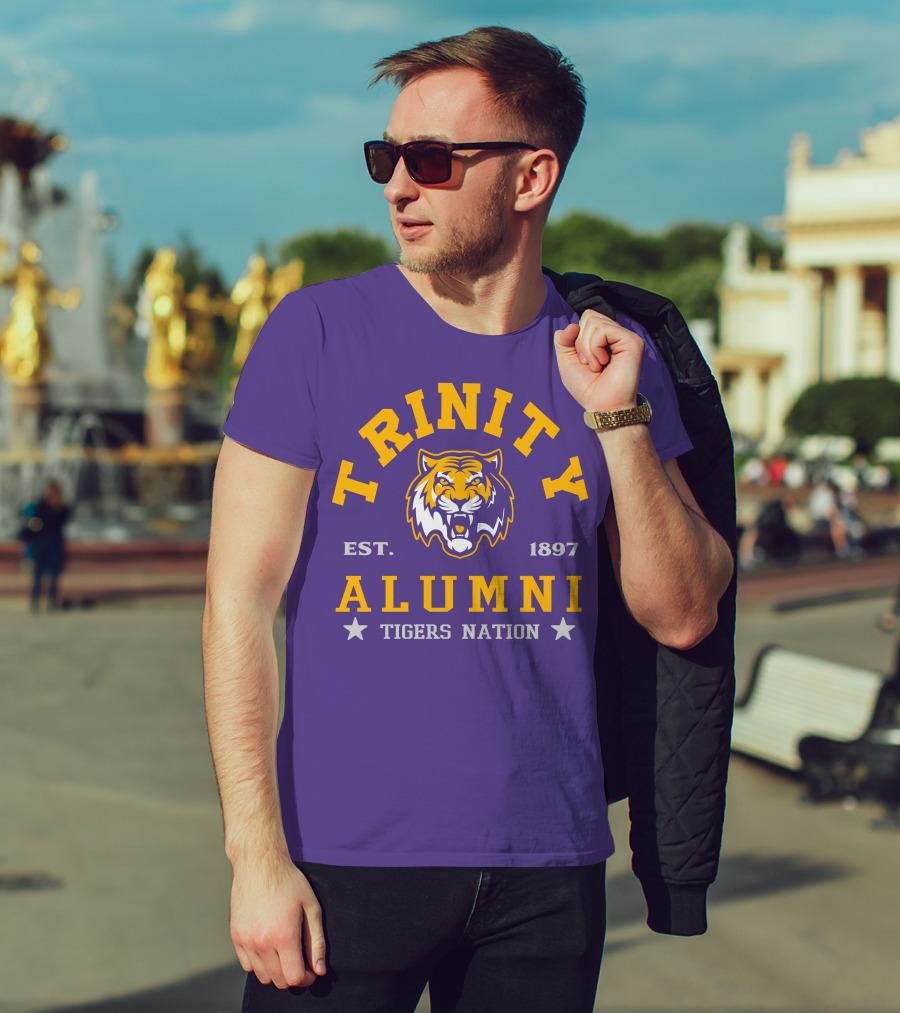 Trinity Alumni Tigers Nation Est. 1897 T-Shirt