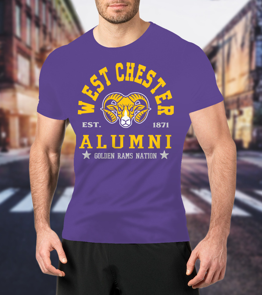 West Chester Alumni Est. 1871 Golden Rams Nation T-Shirt