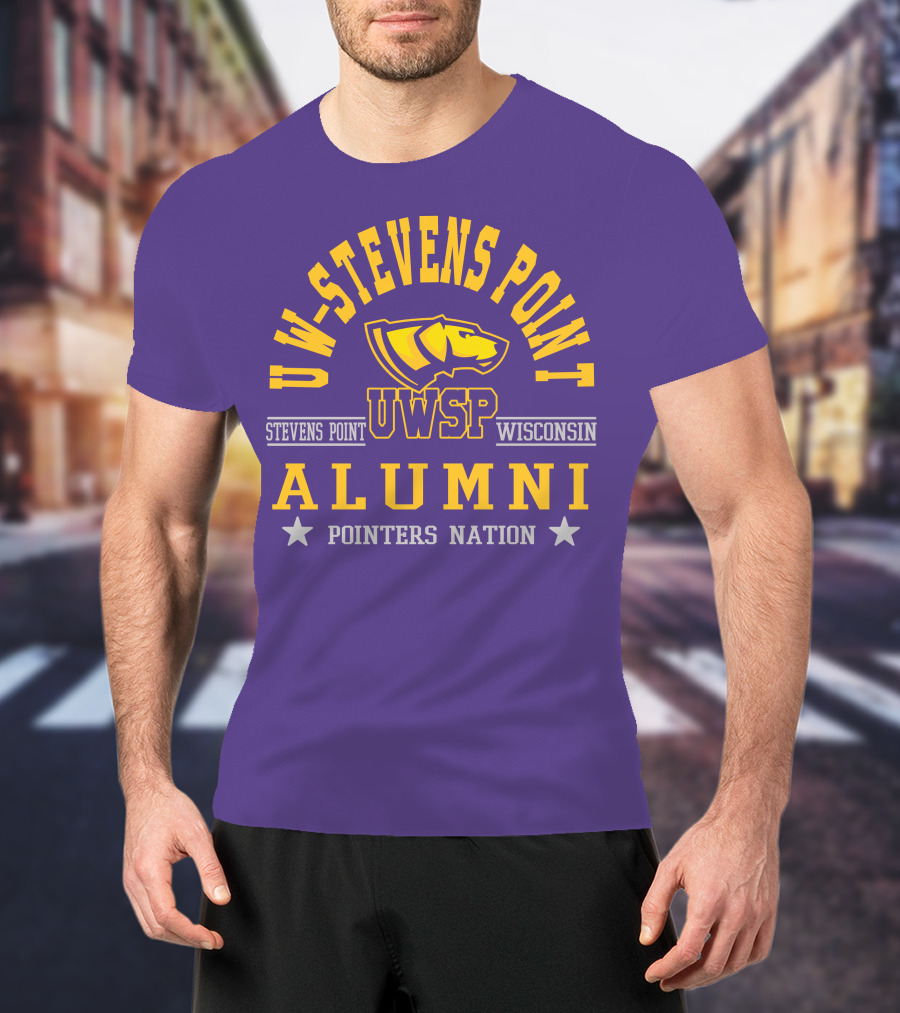 UW-Stevens Point Wisconsin UWSP Alumni Pointers Nation T-Shirt