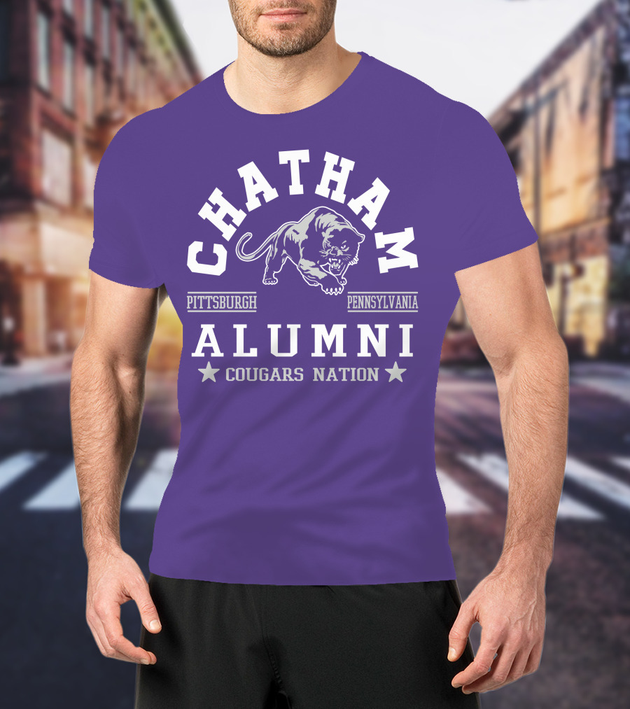Chatham Pittsburgh Pennsylvania Alumni Cougars Nation T-Shirt