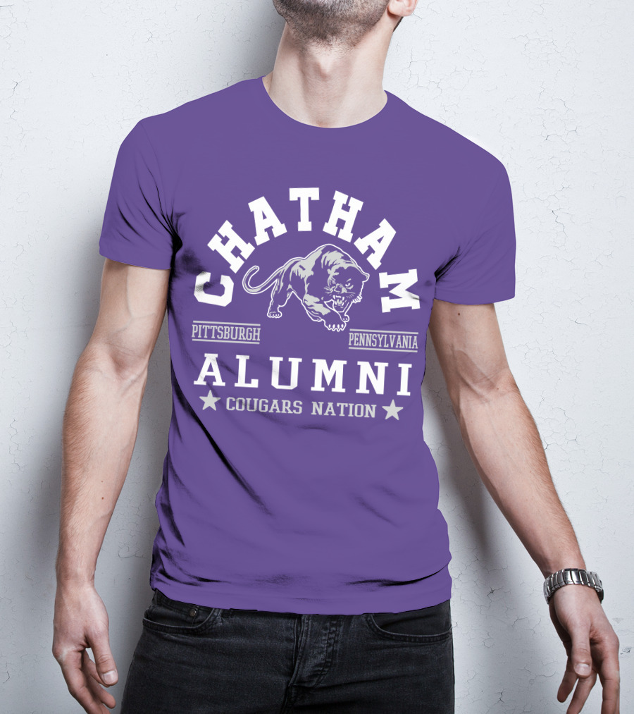 Chatham Pittsburgh Pennsylvania Alumni Cougars Nation T-Shirt