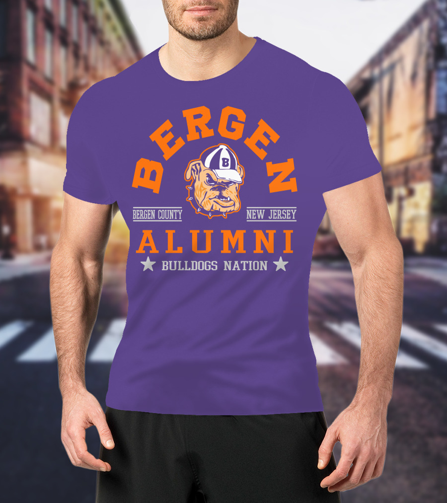Bergen Alumni Bergen County New Jersey Bulldogs Nation T-Shirt