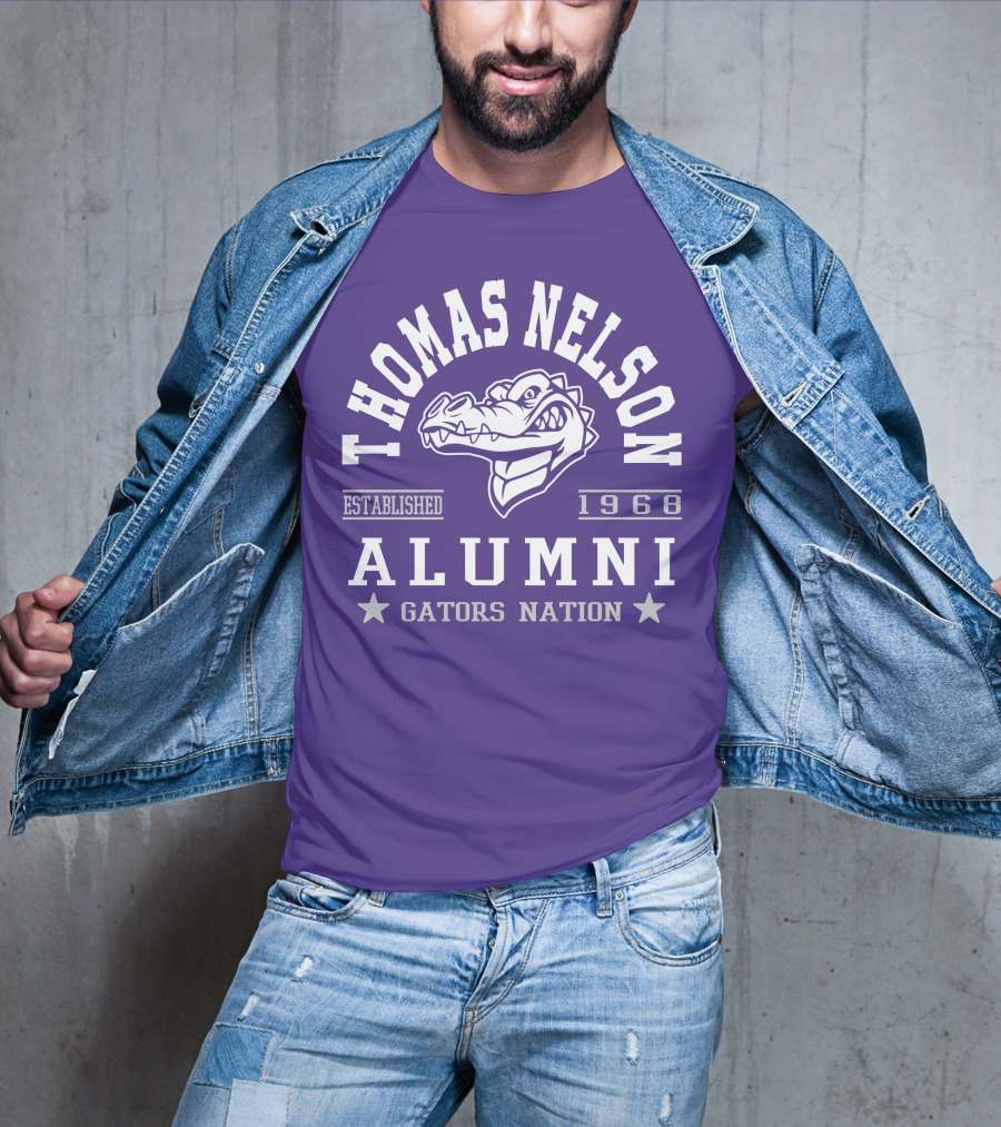 Thomas Nelson Alumni Gators Nation Established 1968 T-Shirt