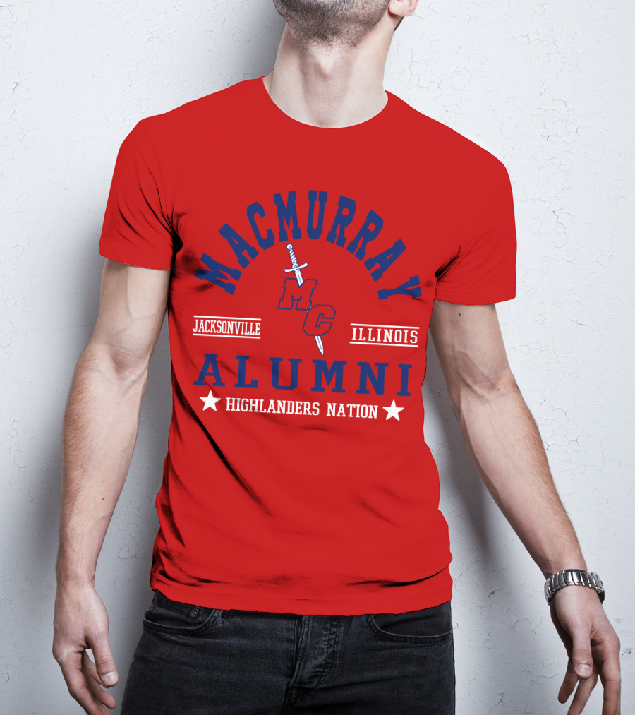 MacMurray College Jacksonville Illinois Alumni Highlanders Nation T-Shirt