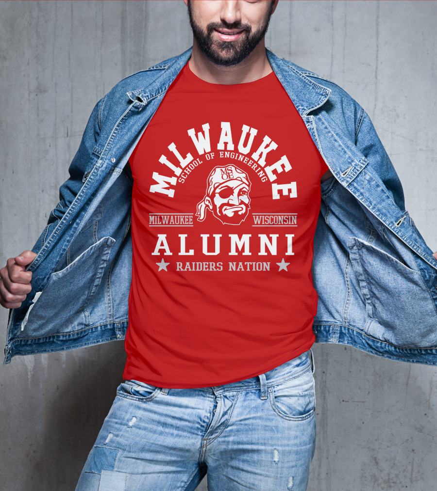 Milwaukee School Of Engineering Alumni Raiders Nation Wisconsin T-Shirt