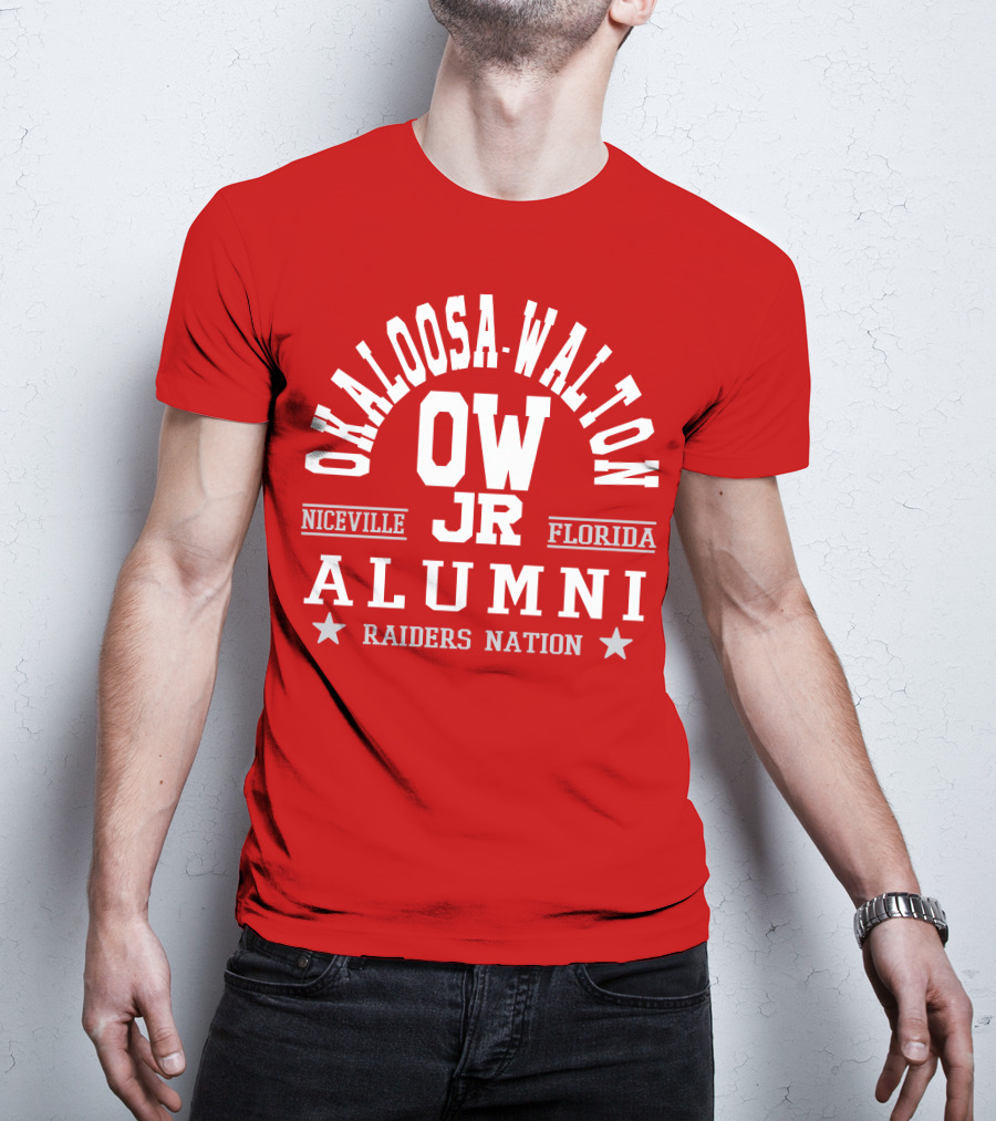 Okaloosa-Walton JR Alumni Raiders Nation Niceville Florida T-Shirt