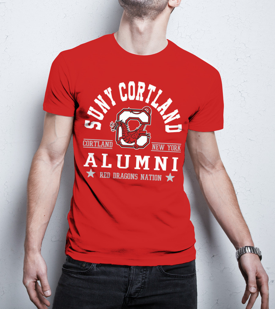 SUNY Cortland Alumni Red Dragons Nation Cortland New York T-Shirt