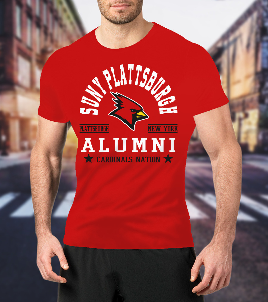 SUNY Plattsburgh New York Alumni Cardinals Nation T-Shirt