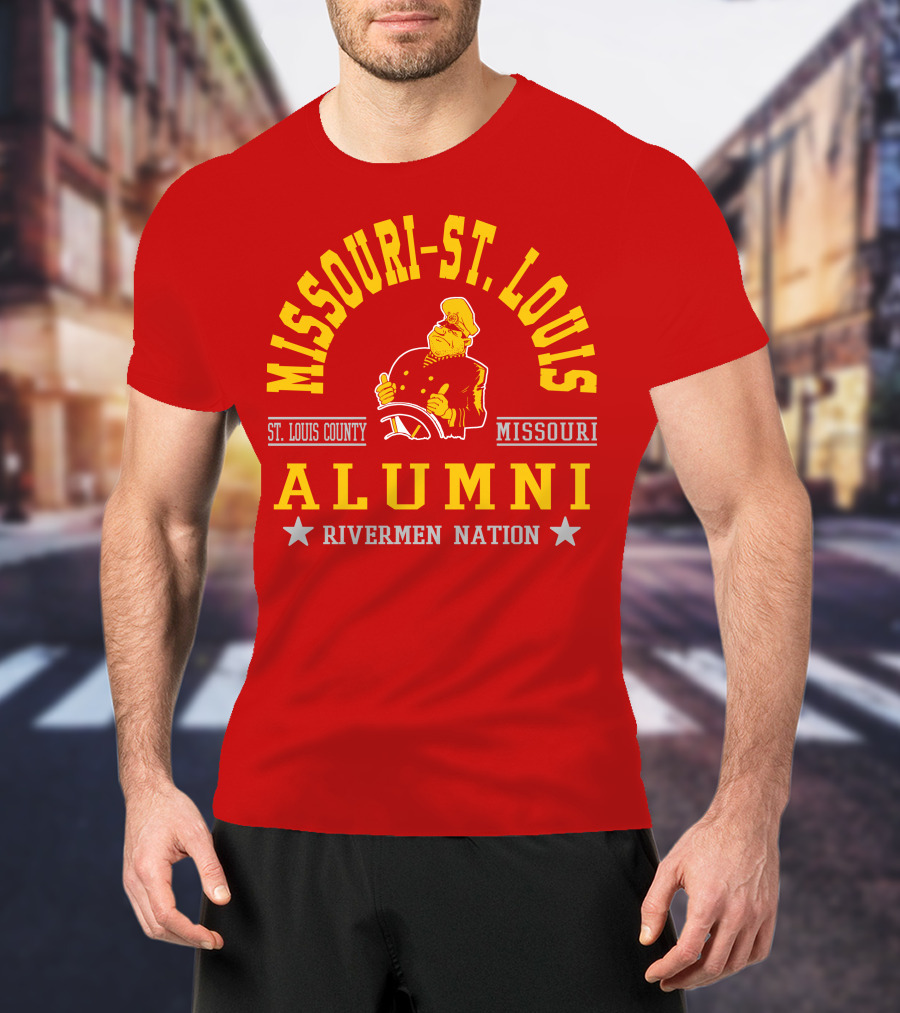 Missouri-St. Louis Alumni Rivermen Nation St. Louis County T-Shirt