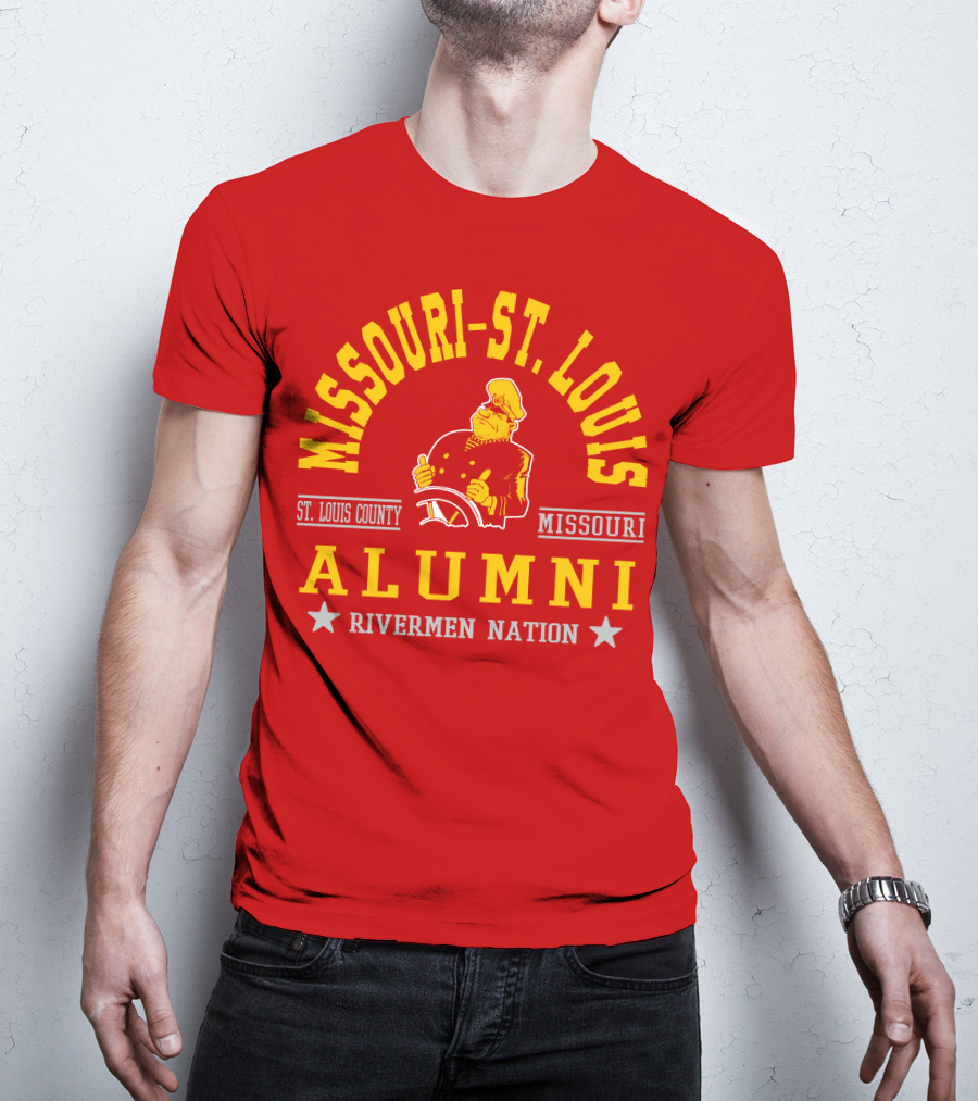 Missouri-St. Louis Alumni Rivermen Nation St. Louis County T-Shirt