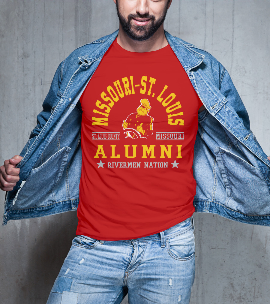 Missouri-St. Louis Alumni Rivermen Nation St. Louis County T-Shirt
