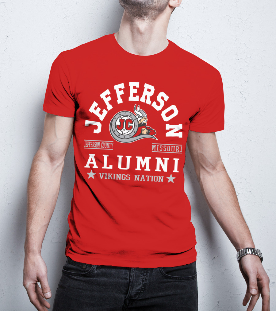 Jefferson County Missouri Alumni Vikings Nation T-Shirt