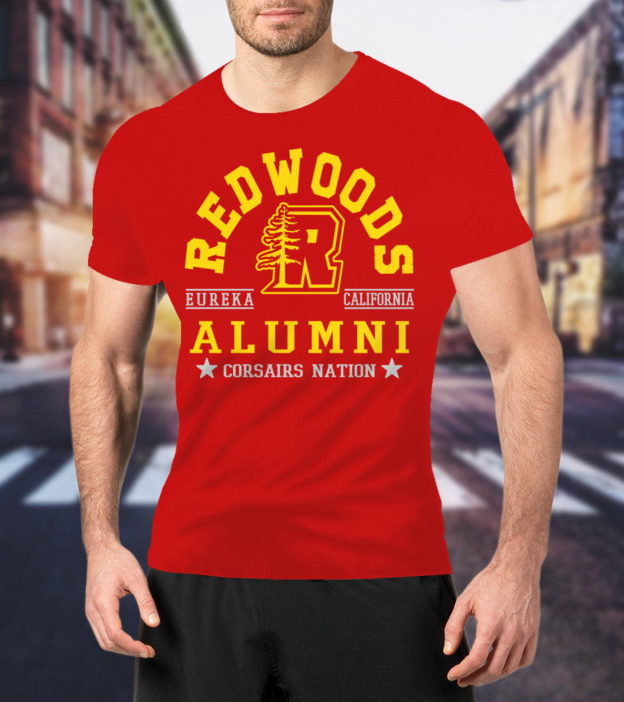 Redwoods Alumni Eureka California Corsairs Nation T-Shirt