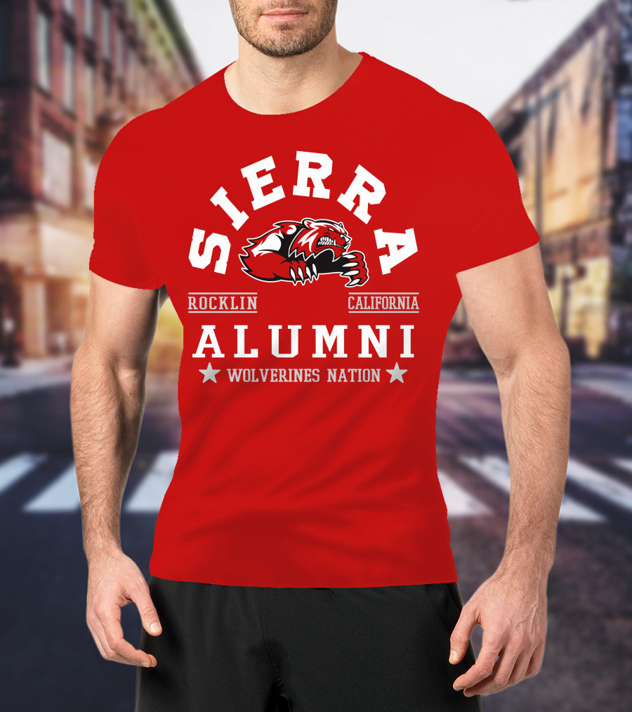 Sierra Rocklin California Alumni Wolverines Nation T-Shirt