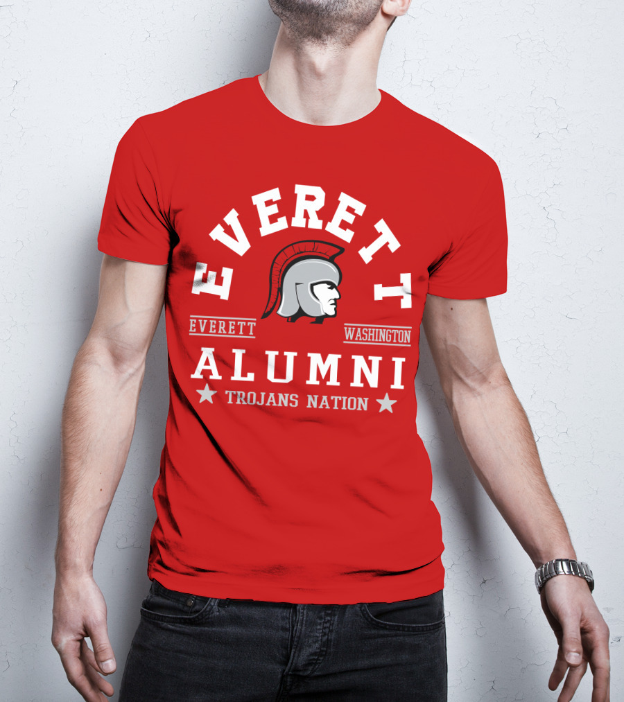 Everett Washington Alumni Trojans Nation T-Shirt