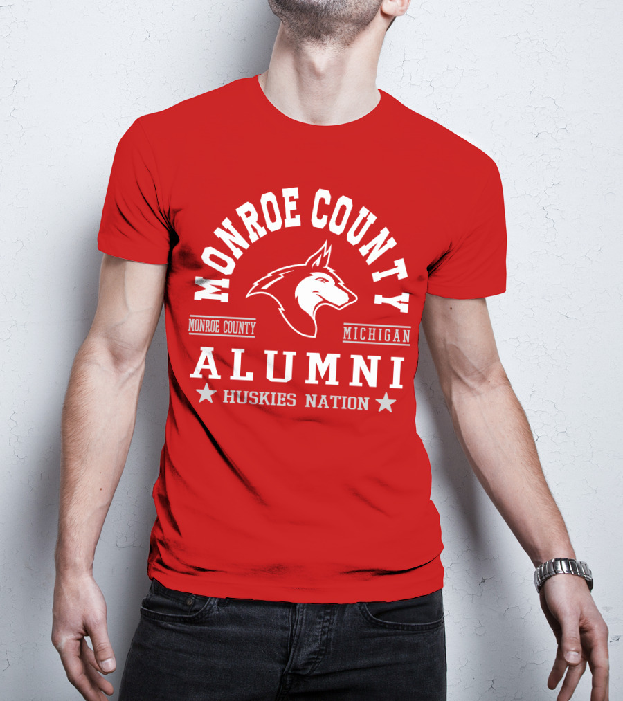 Monroe County Michigan Alumni Huskies Nation T-Shirt