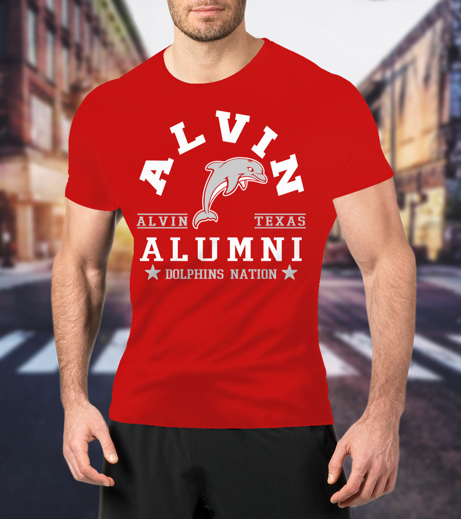 Alvin Texas Alumni Dolphins Nation T-Shirt