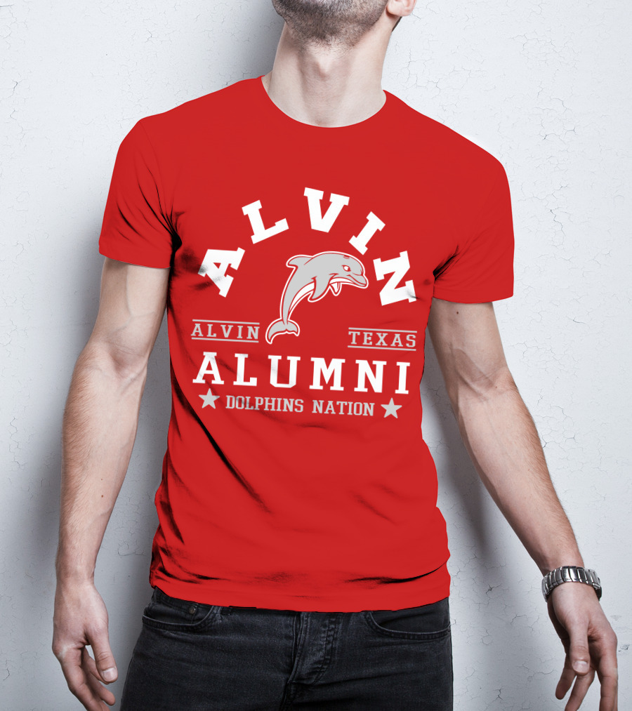 Alvin Texas Alumni Dolphins Nation T-Shirt