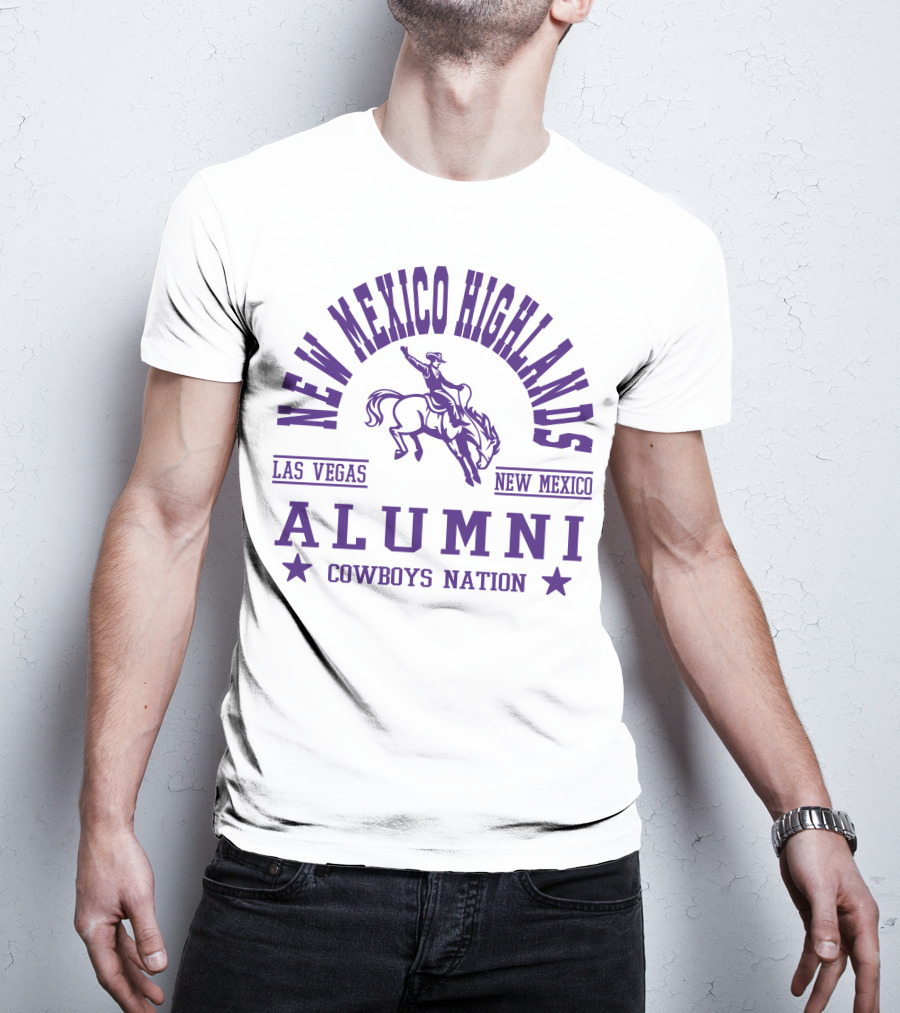 New Mexico Highlands University Alumni Cowboys Nation Las Vegas New Mexico T-Shirt