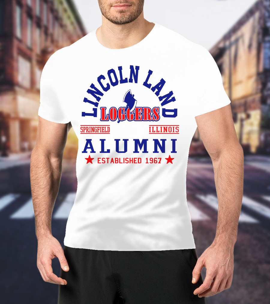 Lincoln Land Loggers Alumni Springfield Illinois Established 1967 T-Shirt