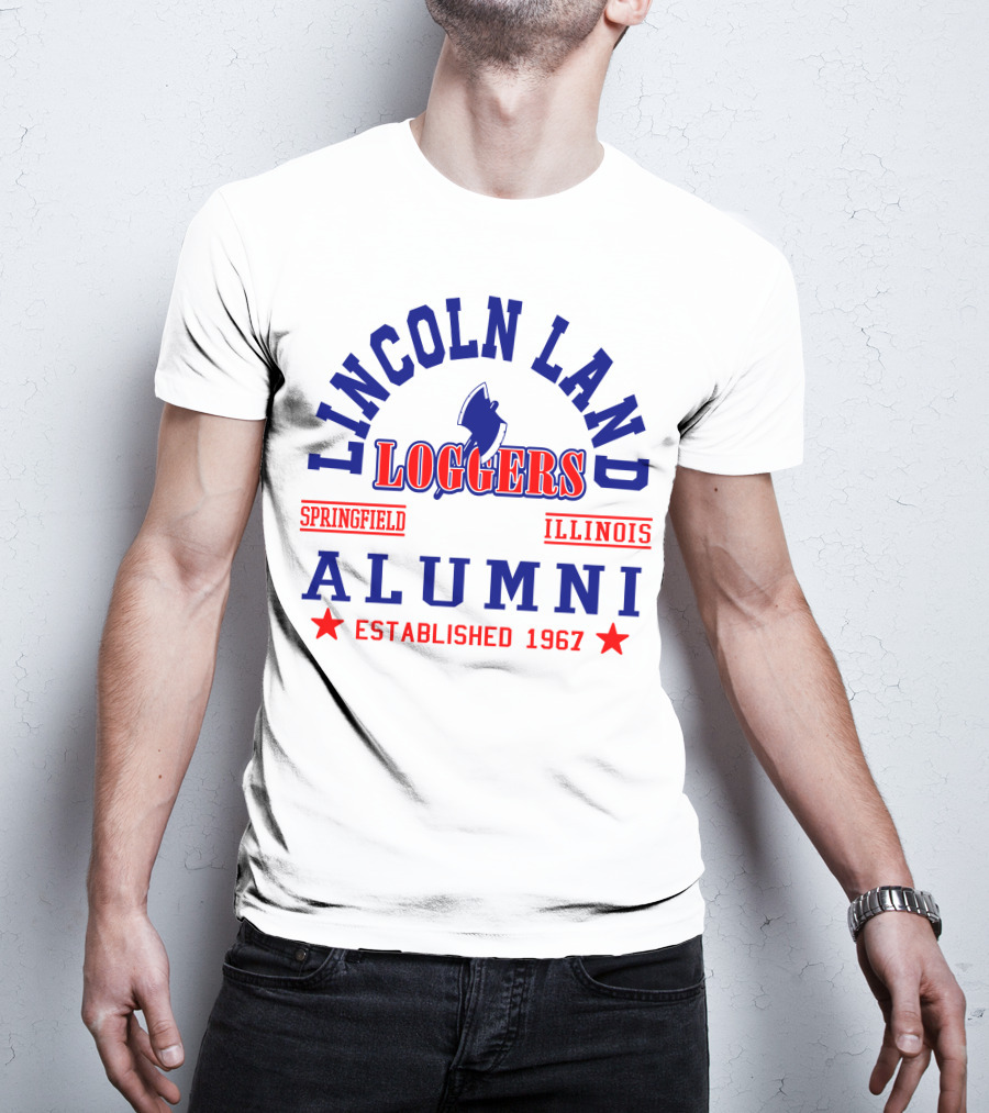Lincoln Land Loggers Alumni Springfield Illinois Established 1967 T-Shirt