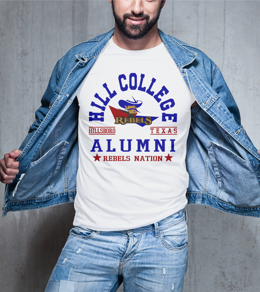 Hill College Alumni Rebels Nation Hillsboro Texas T-Shirt