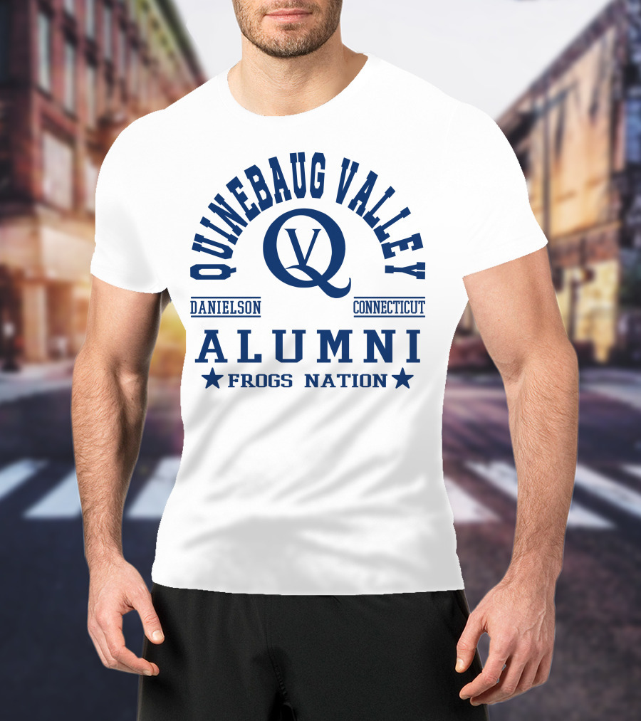 Quinebaug Valley Alumni Danielson Connecticut Frogs Nation T-Shirt